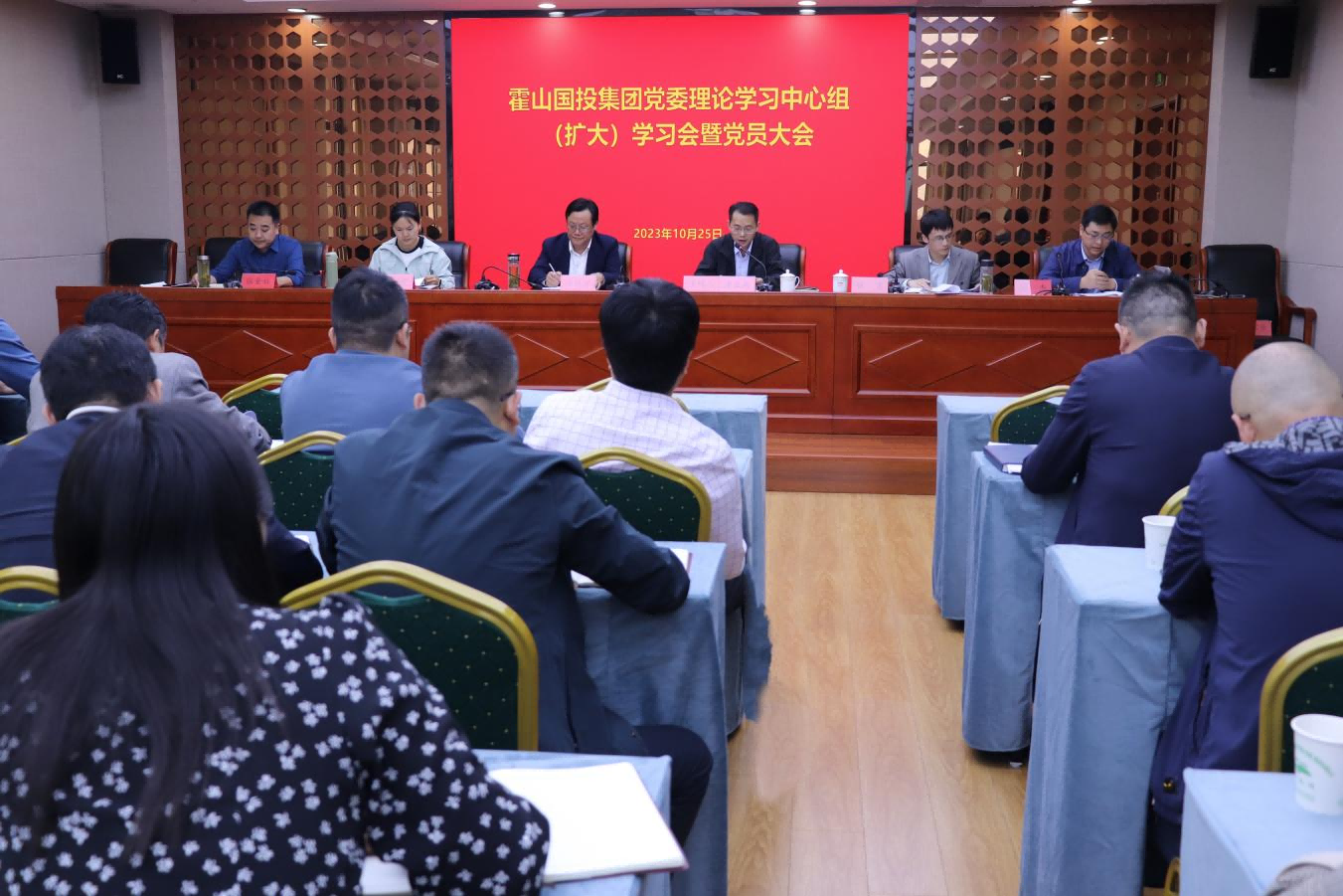 霍山國投集團召開黨委理論學習中心組 （擴大）學習會暨黨員大會