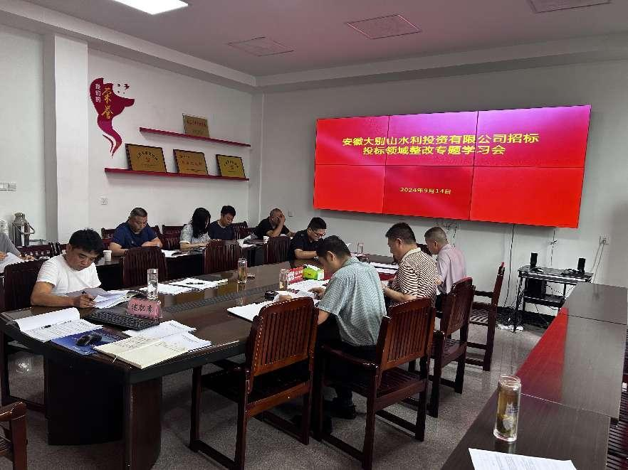 水投公司召開(kāi)招投標(biāo)領(lǐng)域問(wèn)題整改專題會(huì)議