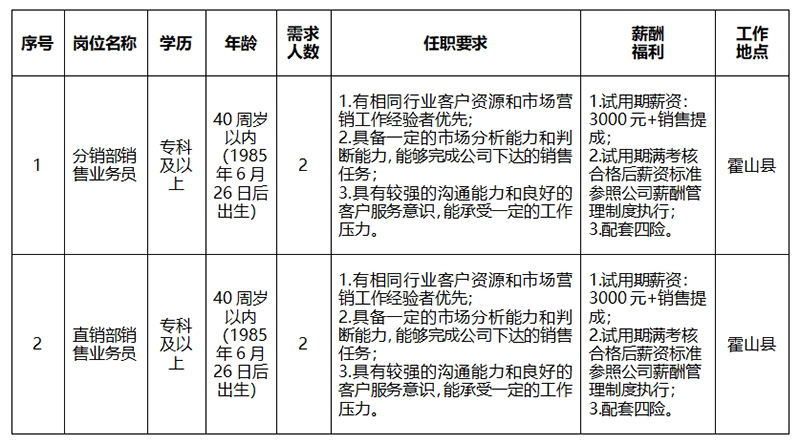 安徽大別山鄉(xiāng)村振興產(chǎn)業(yè)發(fā)展有限公司2025年招聘臨時(shí)工作人員公告（二）
