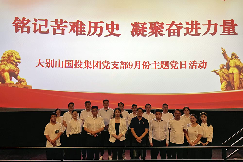 大別山國投集團黨支部組織開展主題黨日活動